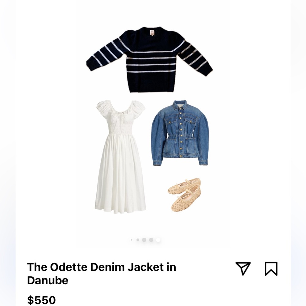 Ulla Johnson
The Odette Elasticized Denim Jacket - Picture 3 of 3